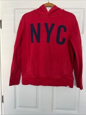 Kids Gap XXL  Red 'NYC' Hoodie Sweater - Casual Pullover